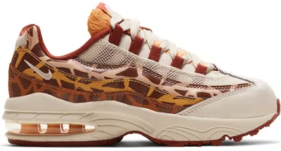 Pre-owned Nike Air Max 95 Giraffe Sneakers In Light Cream/russet/rugged Orange