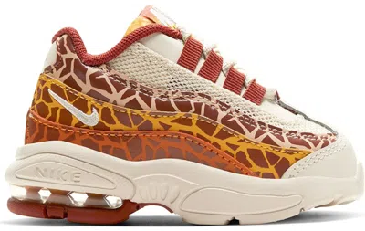 Pre-owned Nike Air Max 95 Giraffe Sneakers In Light Cream/russet/rugged Orange