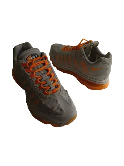 Nike Kids' Air Max 95 "grey/orange/silver" Sneakers In Brown