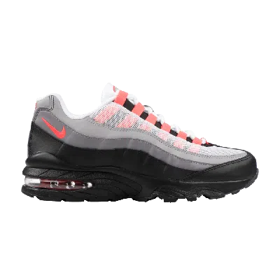 Pre-owned Nike Air Max 95 Gs 'solar Red' In Black