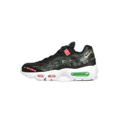 Nike Air Max 95 Men's Low Shoe Black/white/green Strike/flash Crimson
