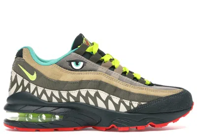 Pre-owned Nike Air Max 95 Monster Sneakers In Outdoor Green/cyber/parachute Beige