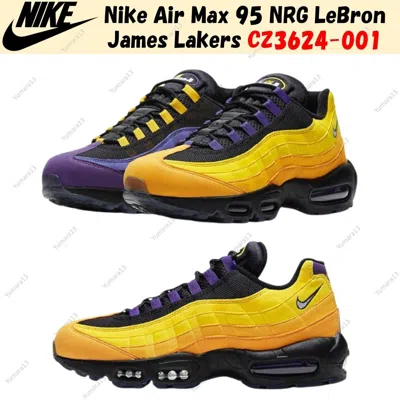 Pre-owned Nike Air Max 95 Nrg Lebron James Lakers Cz3624-001 Size Us Men's 4-14 In Purple