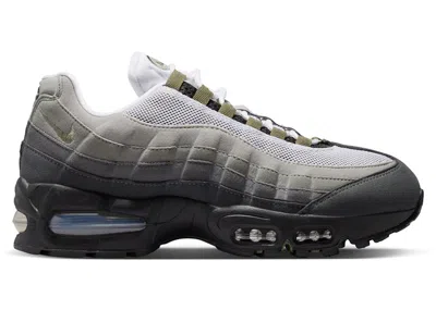 Pre-owned Nike Air Max 95 Og Big Bubble Medium Olive (women's) Sneakers In Black/white/reflect Silver In Multi
