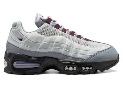 Pre-owned Nike Air Max 95 Og Big Bubble (women's) Sneakers In Light In Smoke Grey/burgundy Crush/light Smoke Grey