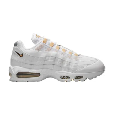 Pre-owned Nike Air Max 95 Og 'white Metallic Gold' | Men's Size 9.5