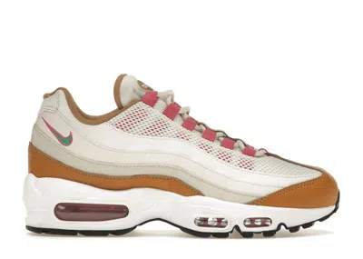 Pre-owned Nike Air Max 95 Powerwall White (women's) Sneakers In Summit White/green Noise/wheat In Multi