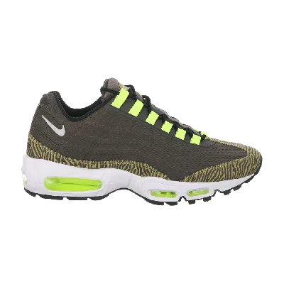 Pre-owned Nike Air Max 95 Premium Tape 'newsprint' In Black