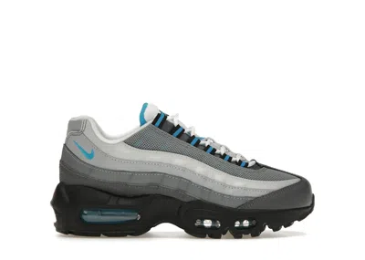 Pre-owned Nike Air Max 95 Recraft Grey Laser Blue Sneakers In Dark Grey/cool Grey/wolf Grey