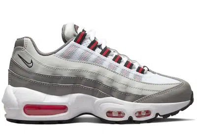 Pre-owned Nike Air Max 95 Recraft Red Sneakers In Light Silver/flat Pewter/white In Multi