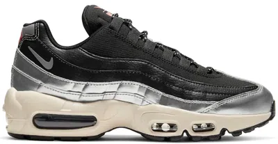 Pre-owned Nike Air Max 95 Se 3m Pack (women's) Sneakers In Black/silver/natural In Multi
