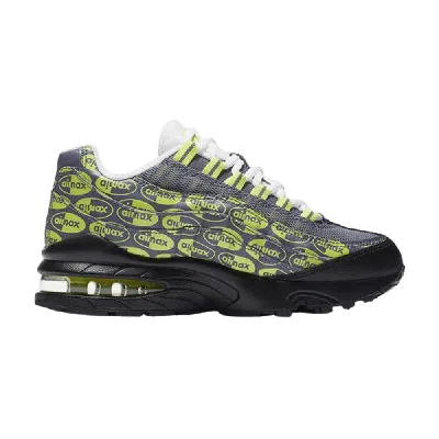 Pre-owned Nike Air Max 95 Se Gs 'logos' In Black