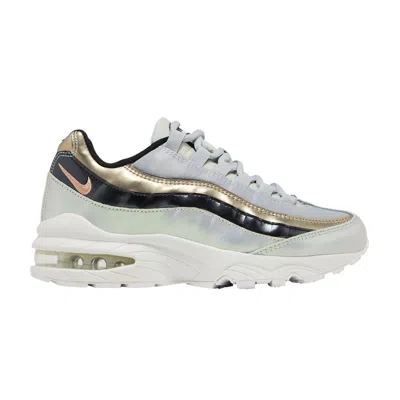 Pre-owned Nike Air Max 95 Se Gs 'metallic Red Bronze' | Silver | Kid's Size 3.5