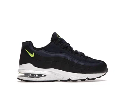 Pre-owned Nike Air Max 95 Sneakers In Black/midnight Navy Blue/white