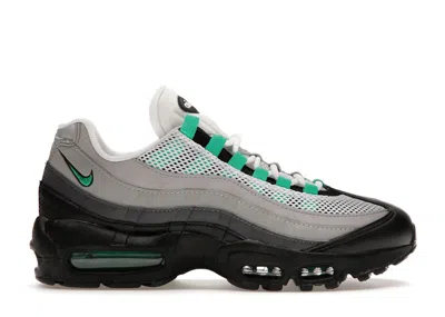 Pre-owned Nike Air Max 95 (women's) Sneakers In Black/stadium Green/pearl Grey