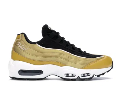 Pre-owned Nike Air Max 95 (women's) Sneakers In Wheat Gold/black