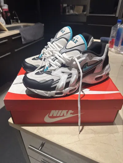 Pre-owned Nike Air Max 96 Ii 2 Mystic Teal Shoes In White