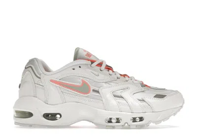 Pre-owned Nike Air Max 96 Ii (women's) Sneakers In White/pure Platinum/bright Mango In Multi