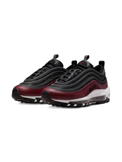 Nike Kids' Air Max 97 "anthracite/team Red" Sneakers In Black