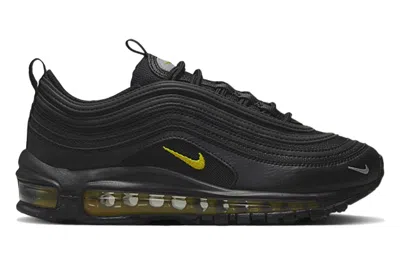 Pre-owned Nike Air Max 97 Black University Gold (gs) In Black/university Gold/wolf Grey