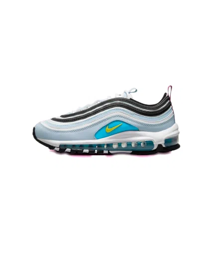 Nike Kids' Air Max 97 "blue Whisper Opti Yellow" Sneakers