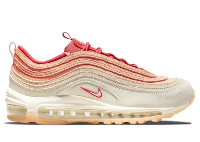 Pre-owned Nike Air Max 97 Cashmere (women's) Sneakers In Orange Chalk/rattan/metallic Gold