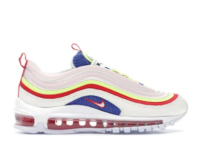 Pre-owned Nike Air Max 97 Corduroy White (women's) Sneakers In Sail/volt Glow/arctic Pink