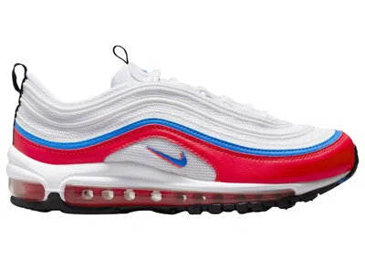 Pre-owned Nike Air Max 97 Double Swoosh (women's) Sneakers In White/bright Crimson/black In Multi