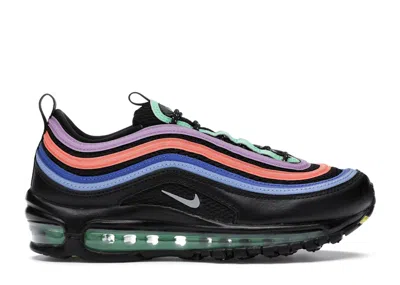 Pre-owned Nike Air Max 97 Fuchsia (women's) Sneakers In Black/electro Green/fuchsia Glow