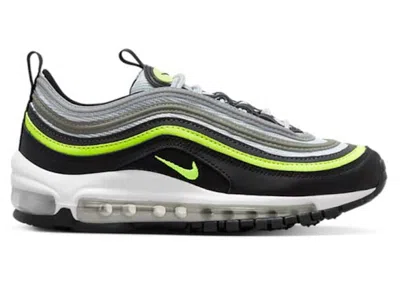 Pre-owned Nike Air Max 97 Icons Neon Sneakers In Pure Platinum/black/white In Multi