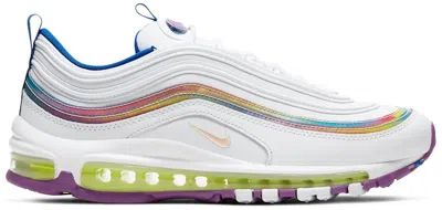 Pre-owned Nike Air Max 97 Iridescent Stripes (women's) Sneakers In White/washed Coral/purple