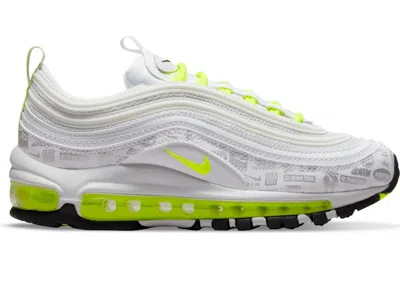 Pre-owned Nike Air Max 97 Just Do It Sneakers In White/volt/black