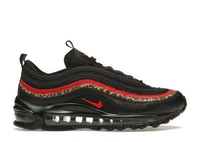 Pre-owned Nike Air Max 97 Leopard Pack (women's) Sneakers In Black/university Red/print In Multi