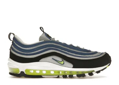 Pre-owned Nike Air Max 97 Og Atlantic Blue Voltage Yellow (women's) Sneakers In Atlantic Blue Heather/metallic Silv
