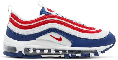 Pre-owned Nike Air Max 97 Red Royal Sneakers In White/university Red/game Royal In Multi