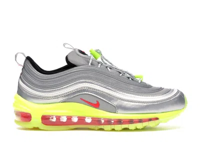 Pre-owned Nike Air Max 97 Rft Sneakers In Metallic Silver/red Orbit/volt In Multi