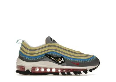 Pre-owned Nike Air Max 97 Se Air Sprung Sneakers In Iron Grey/particle Grey/celery