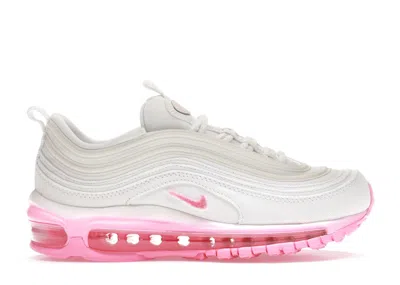 Pre-owned Nike Air Max 97 Se Chenille Swoosh (women's) Sneakers In White/pink Foam/pink Spell In Multi