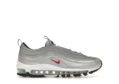 Pre-owned Nike Air Max 97 Silver Bullet (2016/2017/2022) Sneakers In Metallic Silver/varsity Red/white In Multi