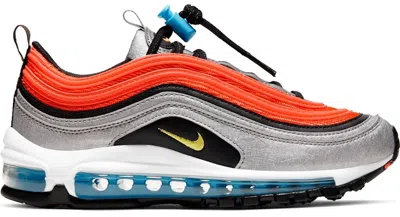 Pre-owned Nike Air Max 97 Sky  Pack Sneakers In Metallic Silver/black/hyper Crimson
