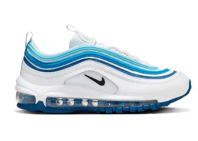 Pre-owned Nike Air Max 97 Sneakers In Summit White/court Blue/aquarius Blue
