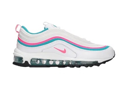 Pre-owned Nike Air Max 97 South Beach (women's) Sneakers In White/hyper Pink/turbo Green