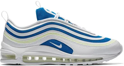 Pre-owned Nike Air Max 97 Ultra Sprite (women's) Sneakers In White/blue Nebula/volt
