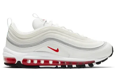 Pre-owned Nike Air Max 97 White (women's) Sneakers In Summit White/siren Red/black