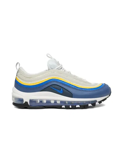 Nike Kids' Air Max 97 "white/blue Laser/orange" Sneakers In Multi