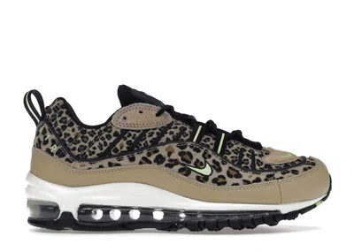 Pre-owned Nike Air Max 98 Animal Pack (women's) Sneakers In Desert Ore/volt Glow/black In Multi