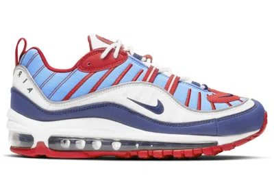 Pre-owned Nike Air Max 98 Blue Red White (women's) Sneakers In Summit White/blue Void