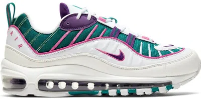 Pre-owned Nike Air Max 98 Easter (2020) (women's) Sneakers In Bright Spruce/white/active Fuchsia