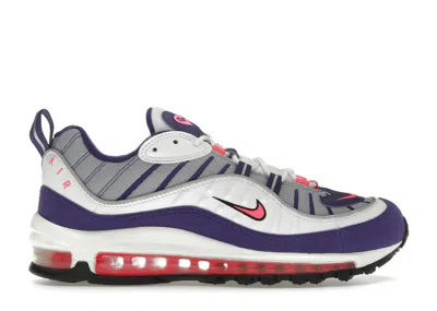 Pre-owned Nike Air Max 98 Raptors (women's) Sneakers In White/racer Pink/reflect Silver