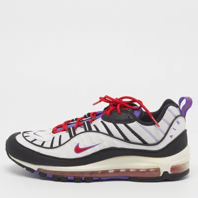 Pre-owned Nike Air Max 98 Size 44 Multicolor Leather And Mesh Low Top Sneakers